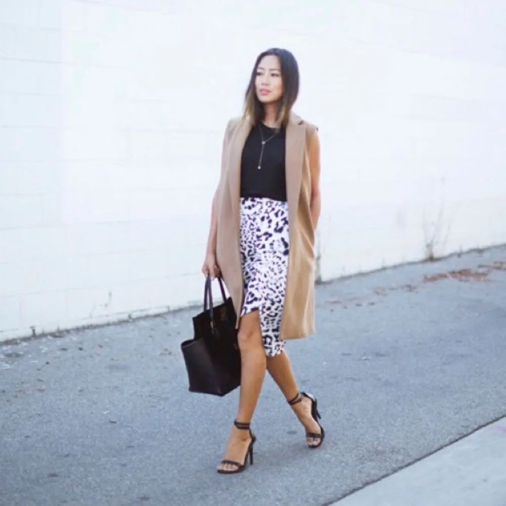 Keepsake asymmetric leopard skirt - Picture 2 of 6